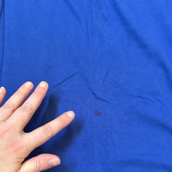 Adidas Royal Blue Hooded Tee with Sleeves - Picture 5 of 5